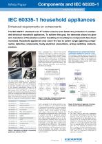 SCHURTER White Paper: Components and IEC 60335-1 - 1