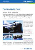 SCHURTER White Paper: Find the Right Fuse!-1