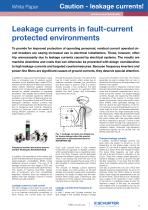 SCHURTER White Paper: Leakage currents in fault-current protected environments - 1