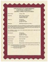 CERTIFICATE OF CONFORMANCE-1