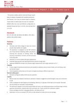 Pendulum impact tester for plastics (type B) - 1