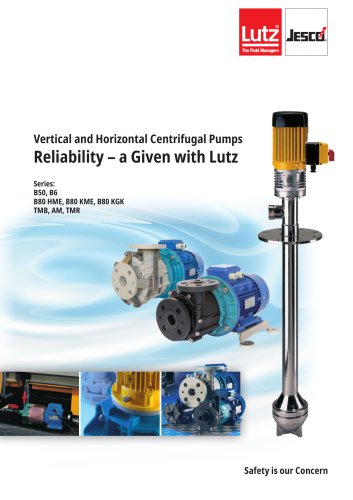 Vertical and horizontal Centrifugal Pumps