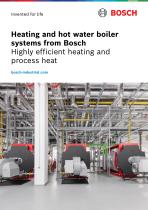 Heating and hot water boiler systems from Bosch: Highly efficient heating and process heat