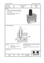 CBD - Counterbalance Valve - 1