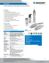 A-Series Miniature Watertight Pressure Switches 2025-1