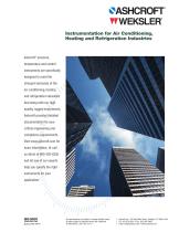 Instrumentation for Air Conditioning, Heating and Refrigeration Industries - 1