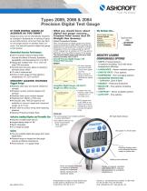 Types 2089, 2086 & 2084 Precision Digital Test Gauge - 2