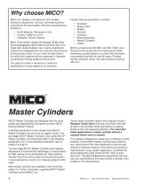 Hydraulic Master Cylinders Catalog - 2