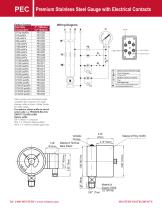 Premium Stainless Steel Gauge with Electrical Contacts - 2