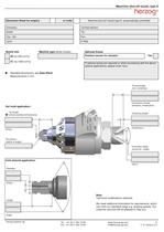 Machine shut-off nozzle for Elastomeric plastics; Type E - 5