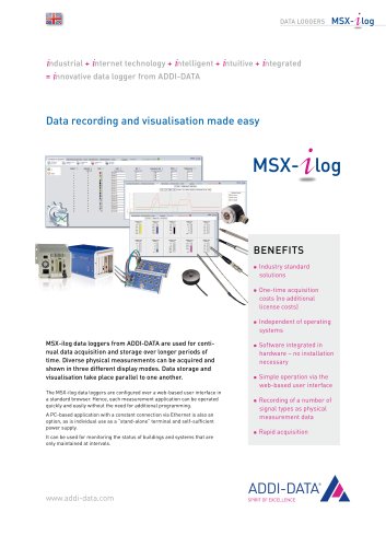 Datalogger for easy data recording and visualisation