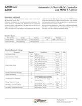 A3930 and A3931: Automotive 3-Phase BLDC Controller and MOSFET Driver - 2