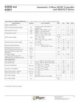 A3930 and A3931: Automotive 3-Phase BLDC Controller and MOSFET Driver - 4