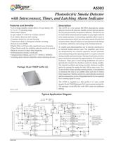 A5303: Photoelectric Smoke Detector with Interconnect, Timer, and Latching Alarm Indicator - 1