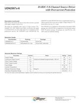 UDN2987x-6: DABIC-5 8-Channel Source Driver with Overcurrent Protection (PDF) - 2