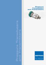 Pressure Transducers and Transmitters - 1