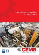 Automatic balancing machines for electric motors