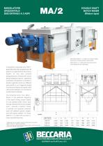 Double shaft batch mixer type MA/2 - 1