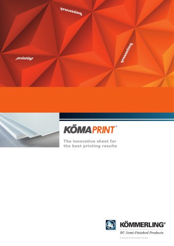 KömaPrint - PVC free foamed sheets