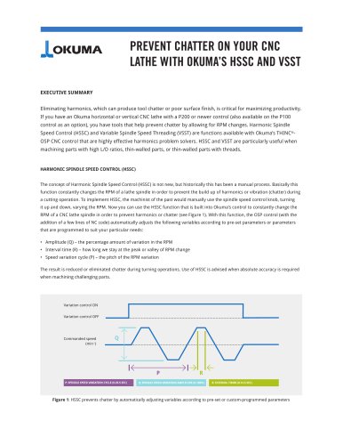 PREVENT CHATTER ON YOUR CNC LATHE WITH OKUMA?S HSSC AND VSST