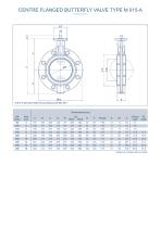 CENTRE FLANGED BUTTERFLY VALVE TYPE M 015-A - 2