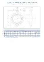 DOUBLE FLANGED BUTTERFLY VALVE Z 612-A - 2