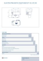 ELECTRO-PNEUMATIC POSITIONER EP 100 / EP 200 - 2