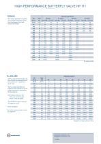 HIGH PERFORMANCE BUTTERFLY VALVE HP 111 - 6