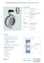 HIGH PERFORMANCE BUTTERFLY VALVE HP 114-K3