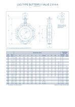 LUG TYPE BUTTERFLY VALVE Z 014-A - 2