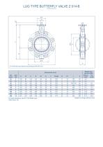 LUG TYPE BUTTERFLY VALVE Z 014-B-2