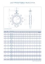 LUG TYPE BUTTERFLY VALVE Z 414-A - 2