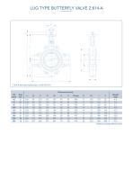 LUG TYPE BUTTERFLY VALVE Z 614-A - 2