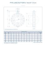 PTFE-LINED BUTTERFLY VALVE T 212-A-2