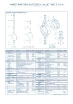 WAFER PATTERN BUTTERFLY VALVE TYPE Z 011-A - 3