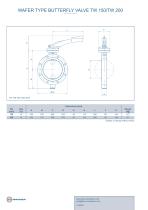 WAFER TYPE BUTTERFLY VALVE TW 150/TW 200 - 2