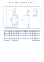 WAFER TYPE BUTTERFLY VALVE Z 011-AS - 2