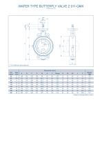 WAFER TYPE BUTTERFLY VALVE Z 011-GMX-2
