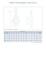 WAFER TYPE BUTTERFLY VALVE Z 611-A-2