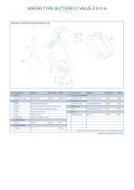 WAFER TYPE BUTTERFLY VALVE Z 611-A-3