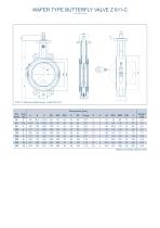 WAFER TYPE BUTTERFLY VALVE Z 611-C - 2