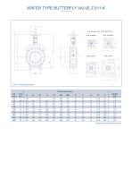WAFER TYPE BUTTERFLY VALVE Z 611-K-2