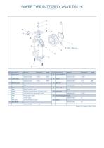 WAFER TYPE BUTTERFLY VALVE Z 611-K-3