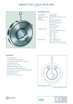 WAFER TYPE CHECK VALVE RSK - 1