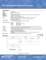 Panel Tachometers: ACT Series-3