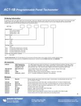 Panel Tachometers: ACT Series-4