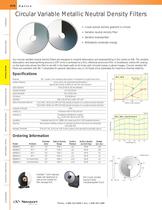 Circular Variable Metallic Neutral Density Filters - 1