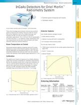 InGaAs Detectors for Oriel Merlin™ Radiometry System - 1