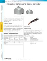 Integrating Spheres and Cosine Corrector - 1