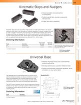 Kinematic Stops and Nudgers, Universal Base, Kinematic Bases - 1